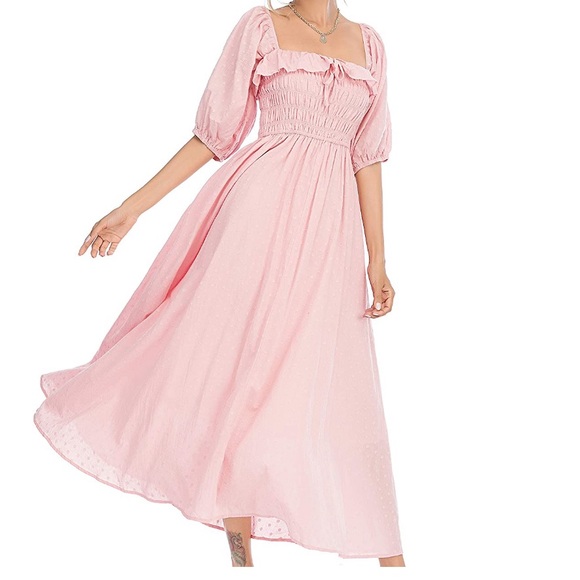 Shirred Midi Dress - Picture 3 of 10